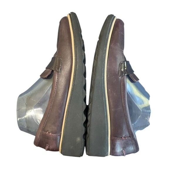 Clarks Collection Soft Cushion Wine‎ Suede Wedge Loafers 13288 Women 7.5 M EUC - Picture 4 of 9